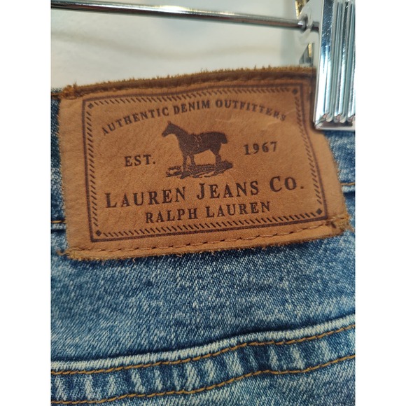 Lauren Jeans Co Ralph Lauren Petite Vintage 90s Straight Leg High Rise Denim 10P - Picture 4 of 7